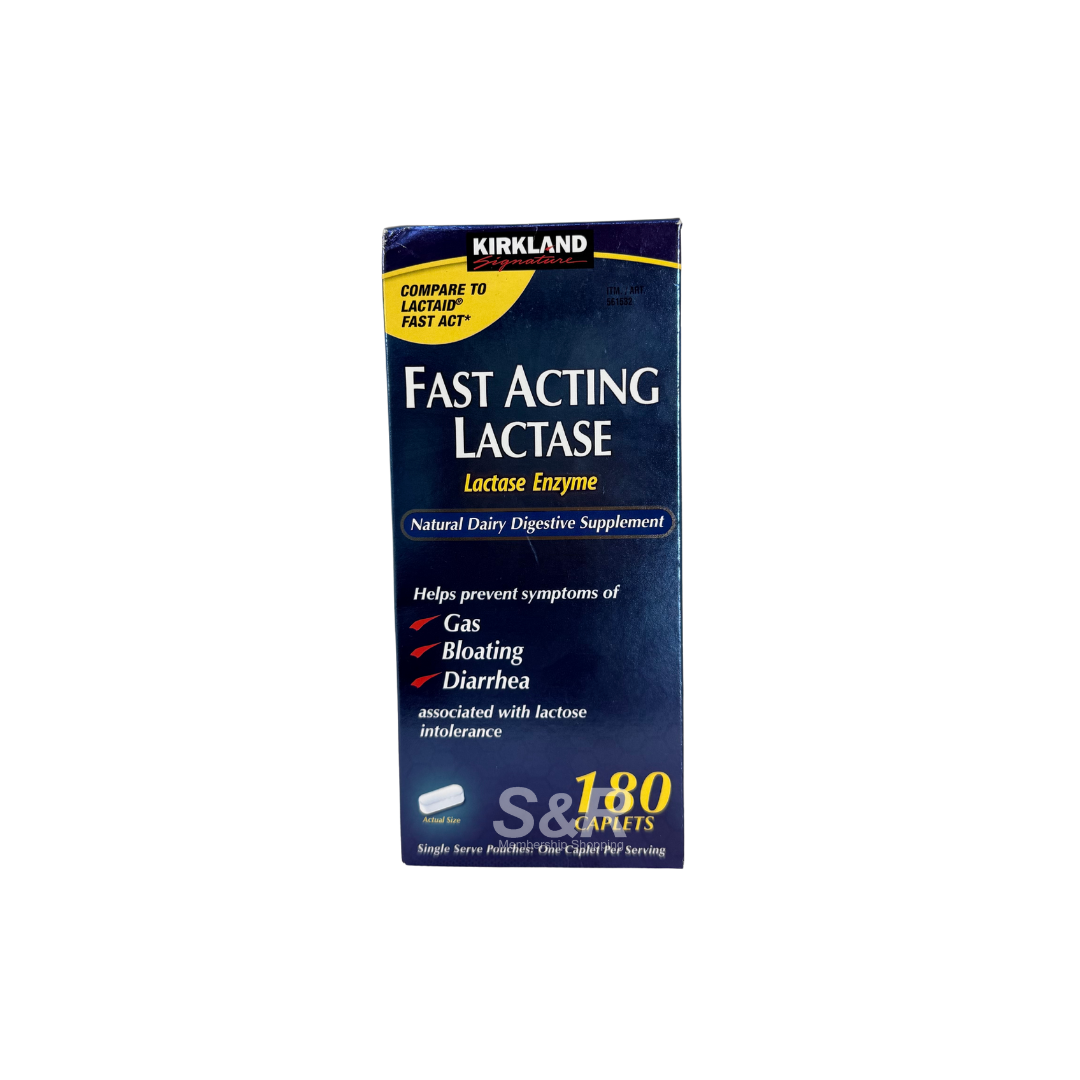 Kirkland Signature Fast Acting Lactase 180 caplets
